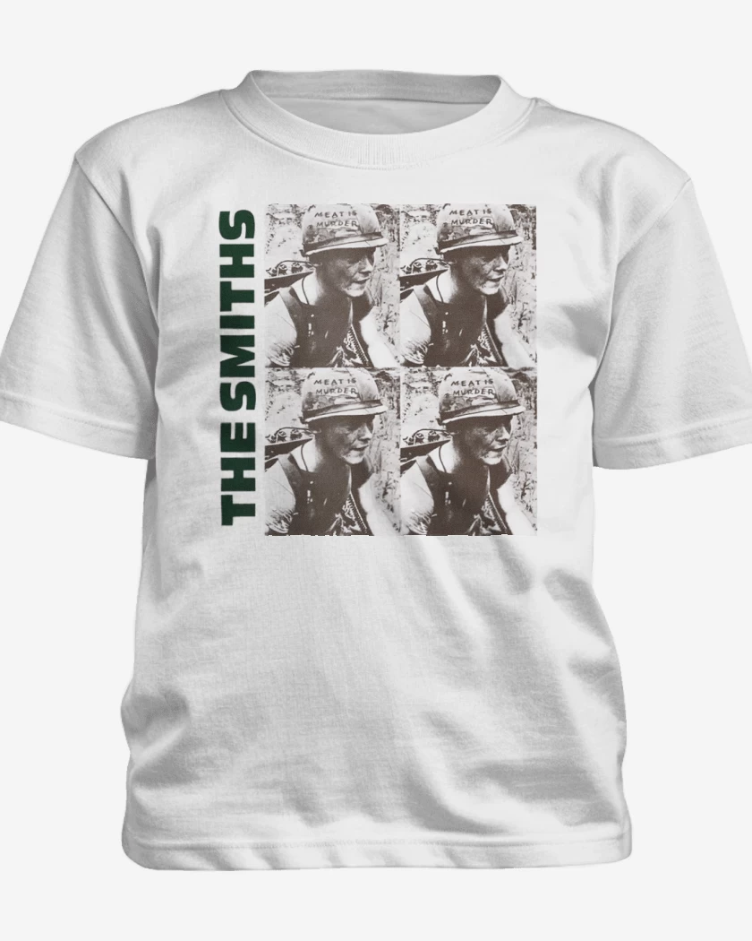 Polera de niño Blanco de The smiths meat is murder