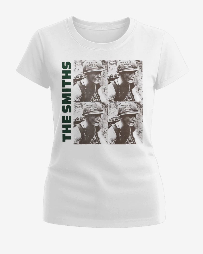 Polera de Mujer Blanco de The smiths meat is murder