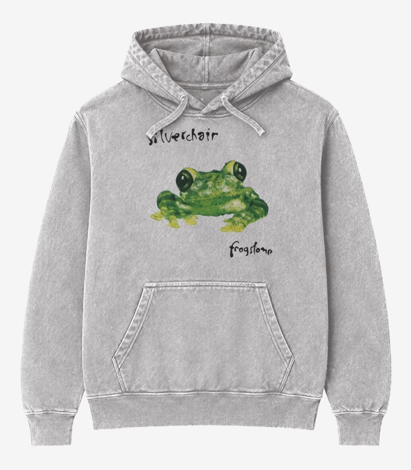 Poleron Canguro Acid Wash Gris Melange de Silverchair frogstomp