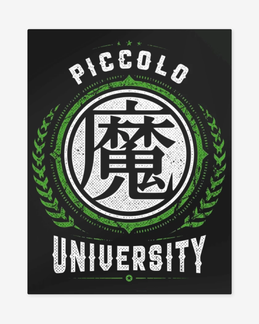 Print metalico Negro de Piccolo University