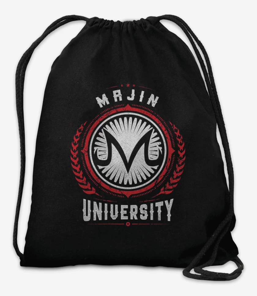 Mochila Negro de Majin university 