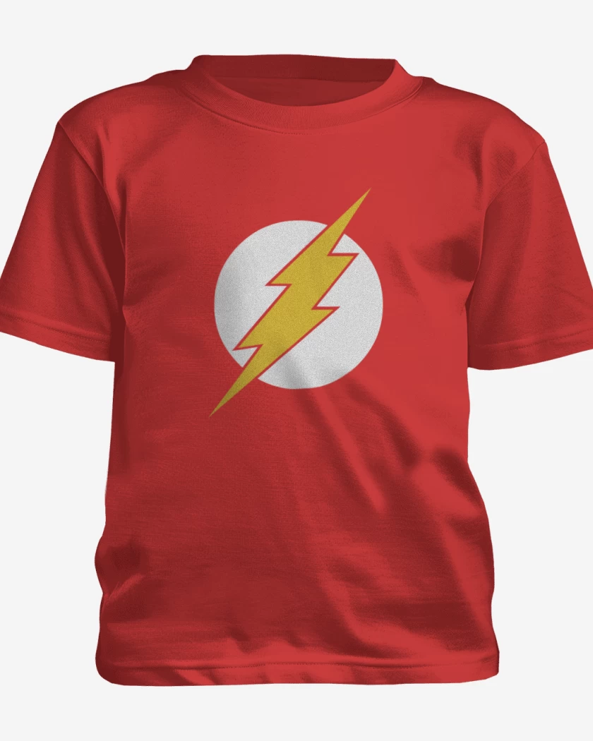 Polera de niño Rojo de El rayo circular