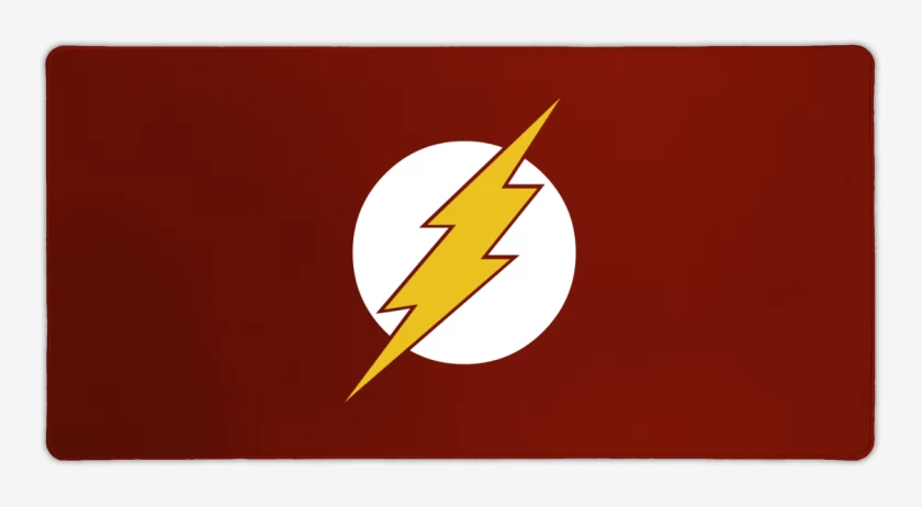 Mouse pad Gamer Rojo de El rayo circular