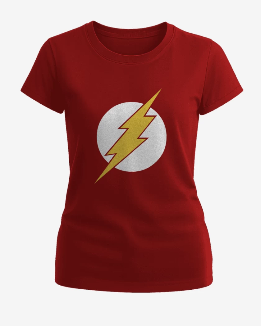 Polera de Mujer Rojo de El rayo circular