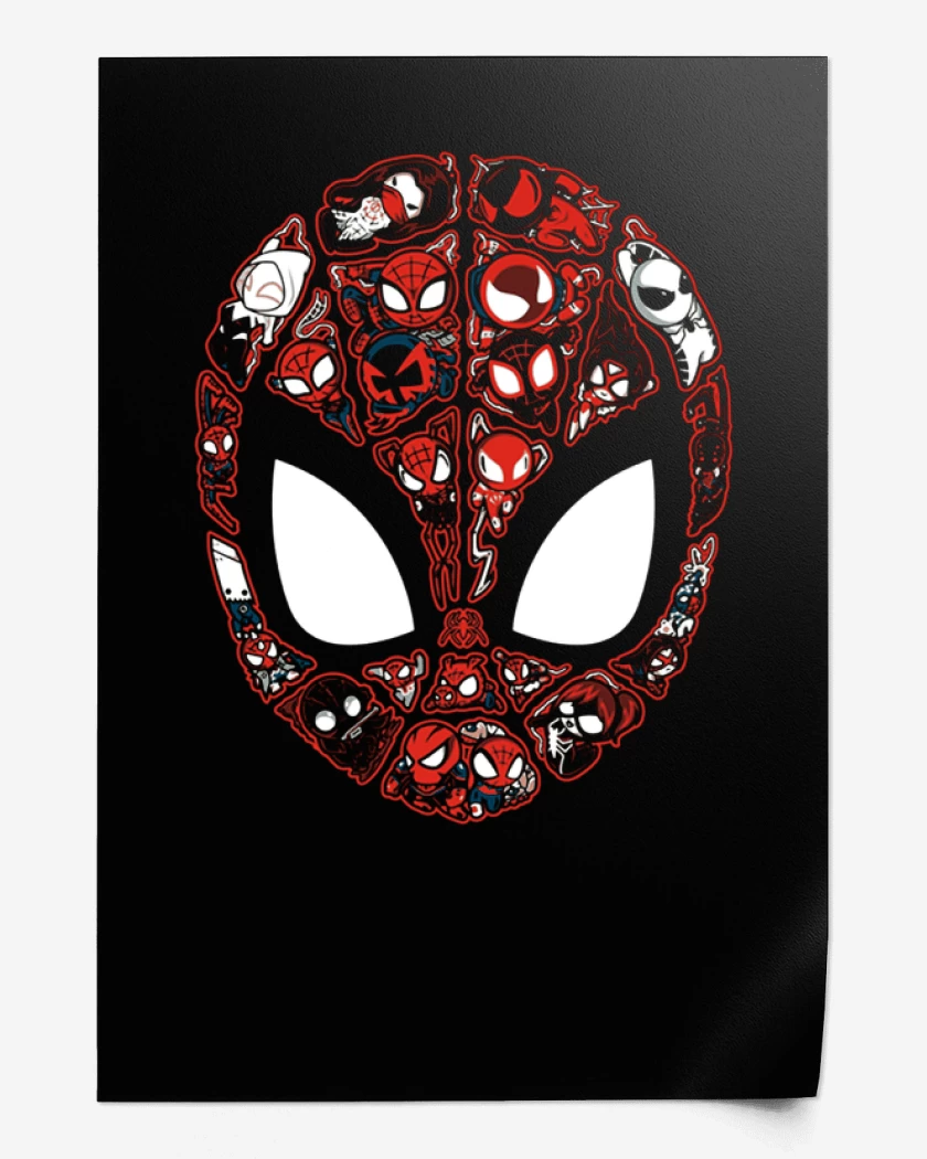 Print spider faces