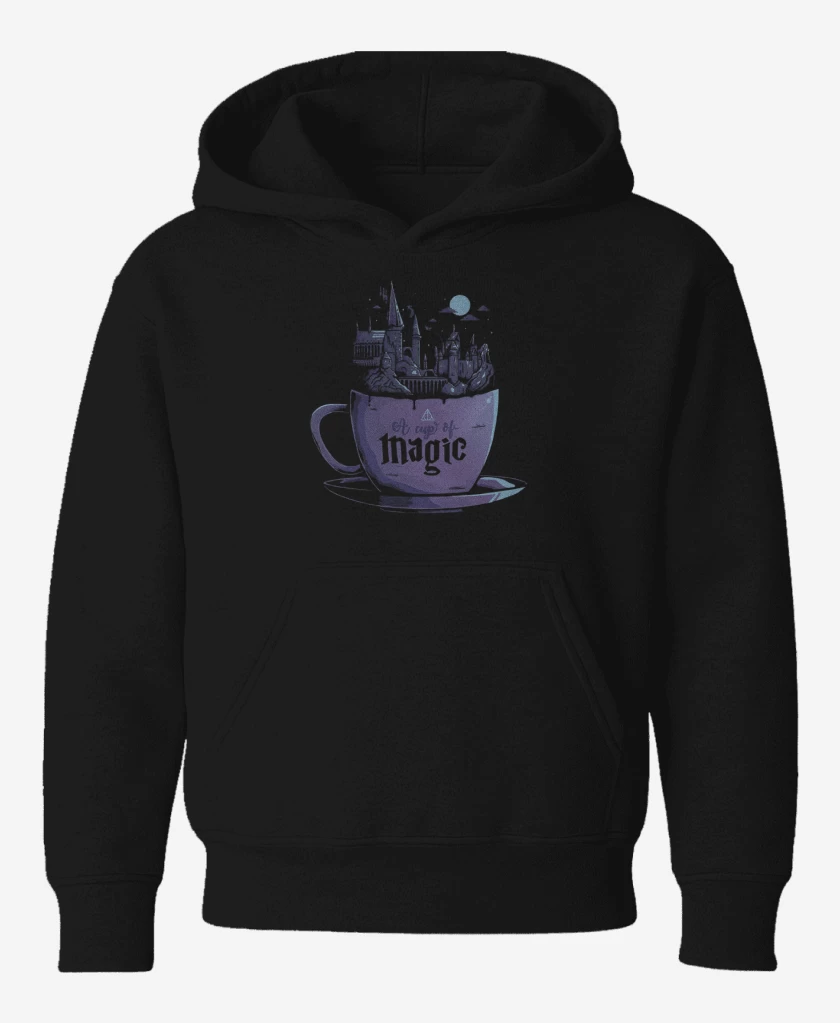 Poleron de niño Negro de Una tasa de magia