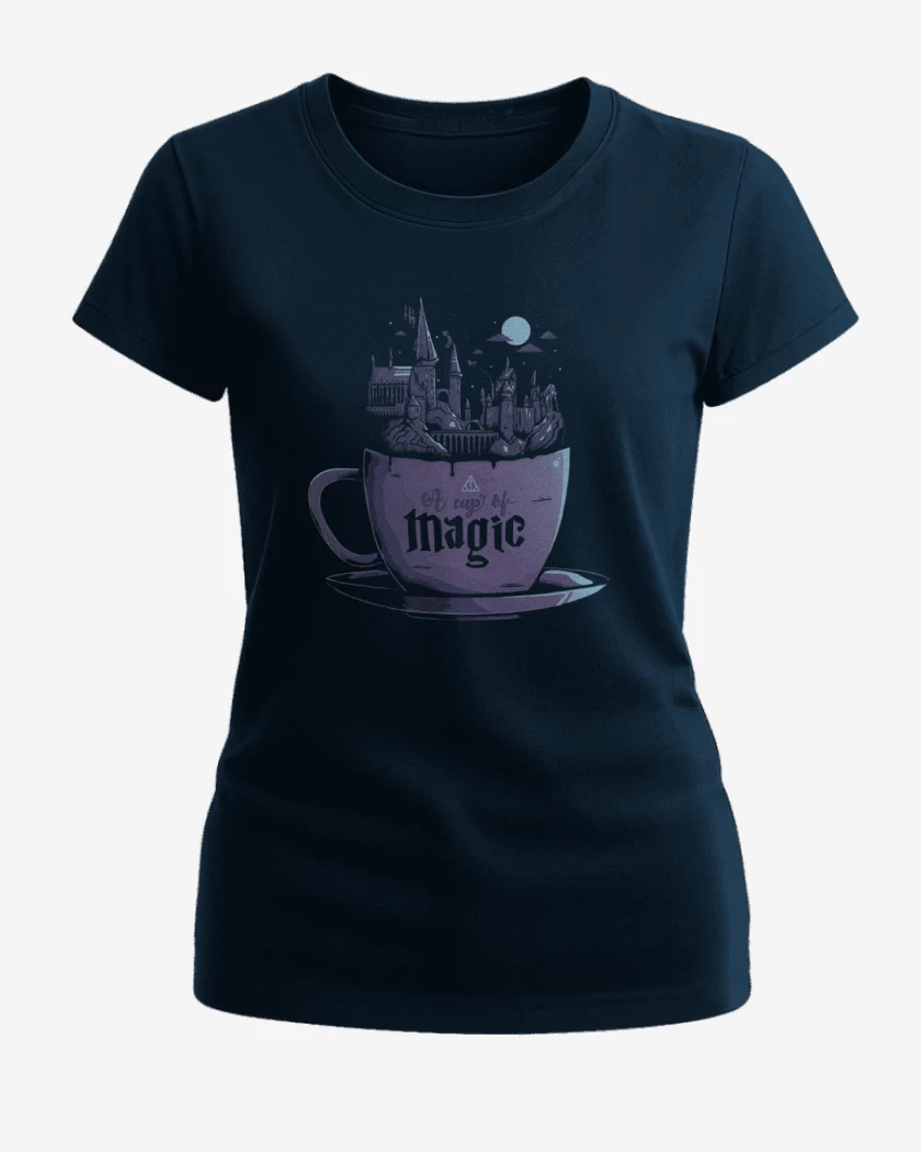 Polera de Mujer Azul Marino de Una tasa de magia