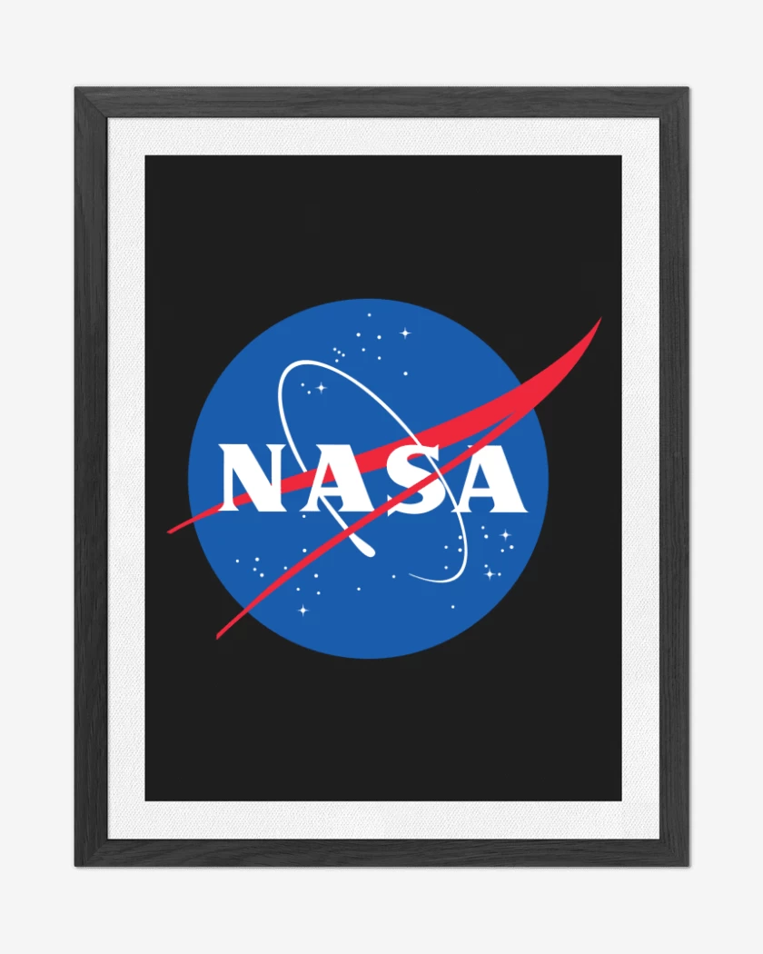 Cuadro decorativo Negro de Nasa bolsillo