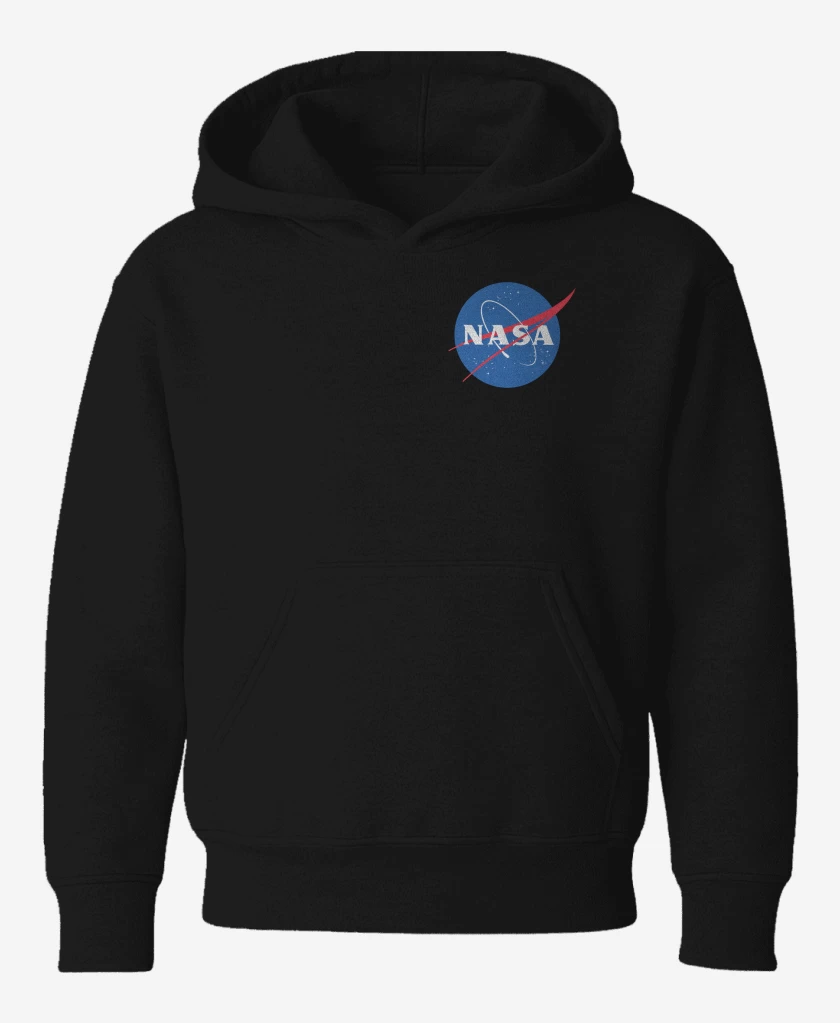 Poleron de niño Negro de Nasa bolsillo