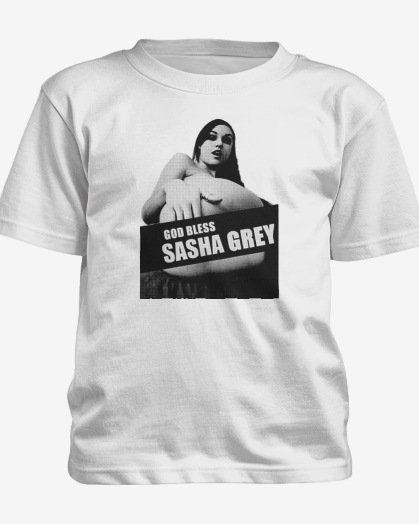 Polera de niño Blanco de God bless sasha grey 2