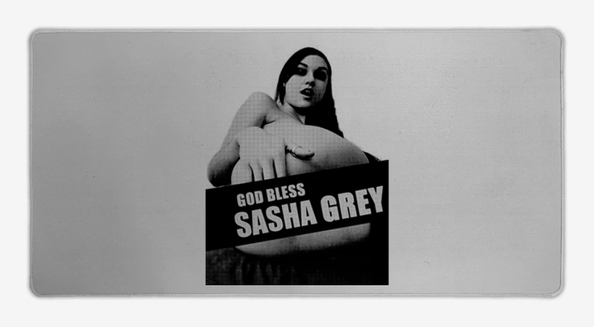 Mouse pad Gamer Gris Melange de God bless sasha grey 2