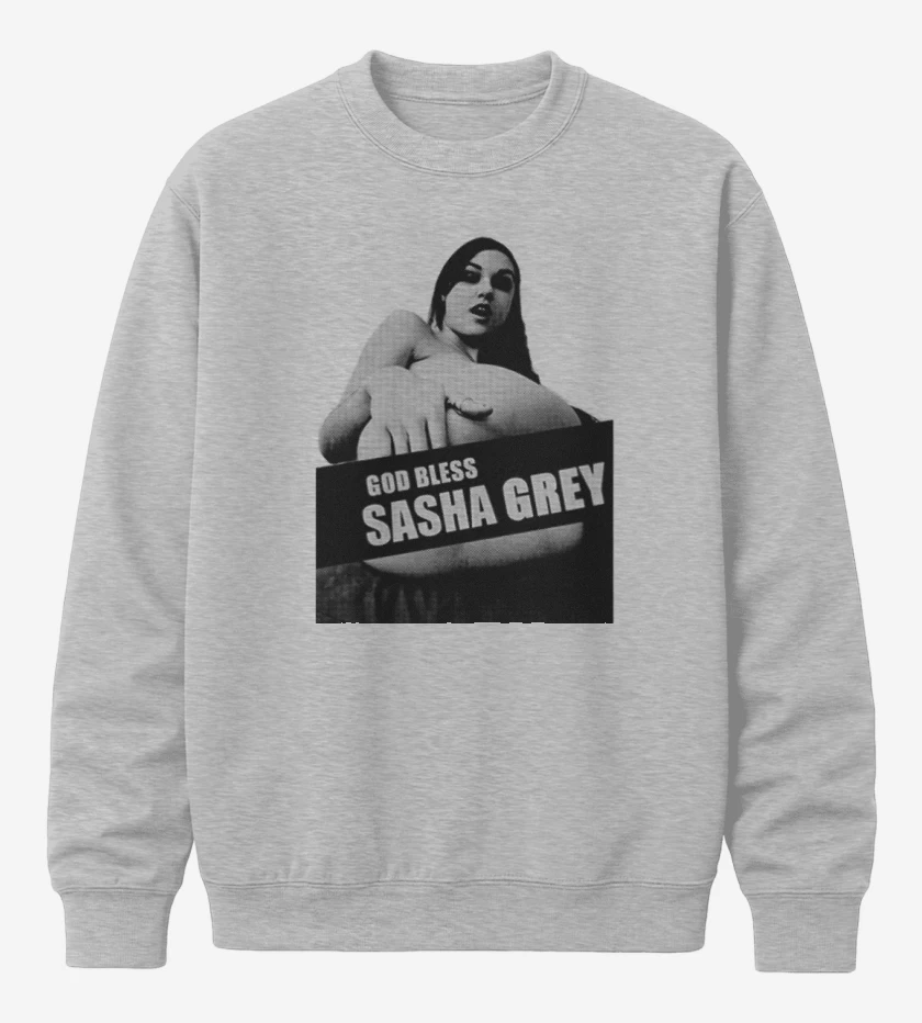 Poleron polo Gris Melange de God bless sasha grey 2