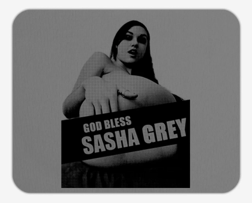 Mousepad God bless sasha grey 2