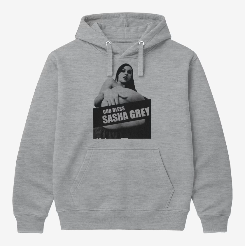 Polerón Canguro Gris Melange de God bless sasha grey 2
