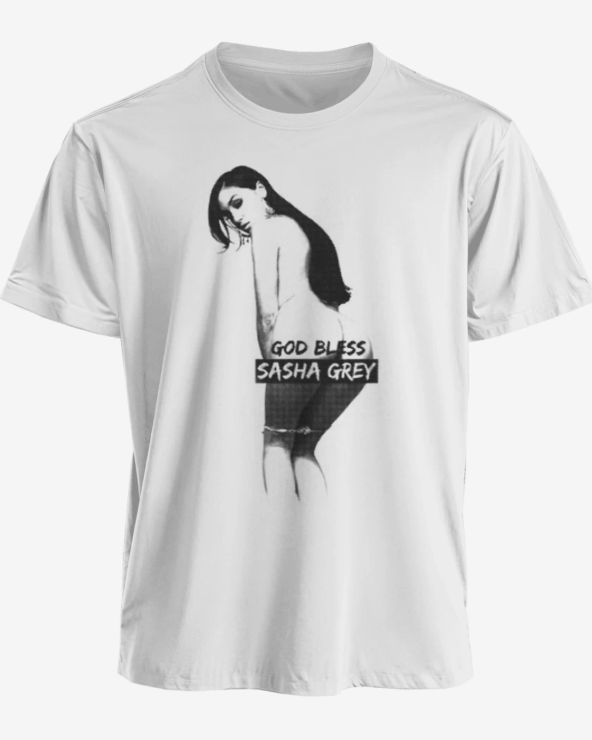 Polera God bless sasha grey 3