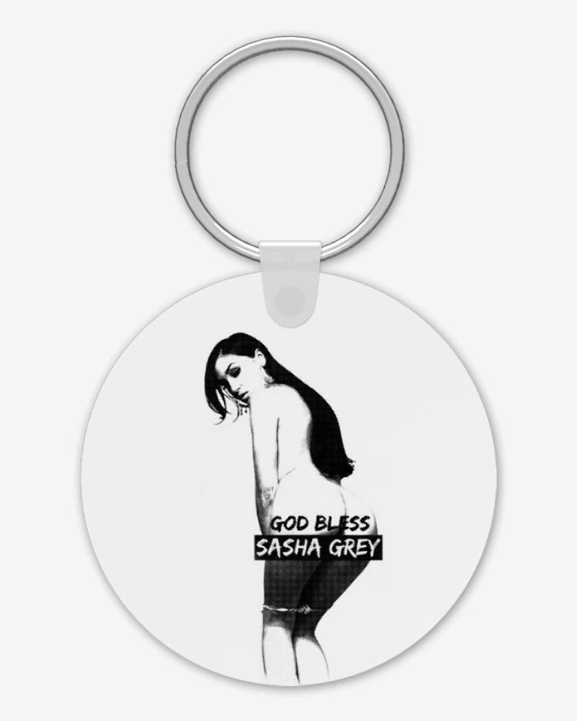 Llavero Blanco de God bless sasha grey 3