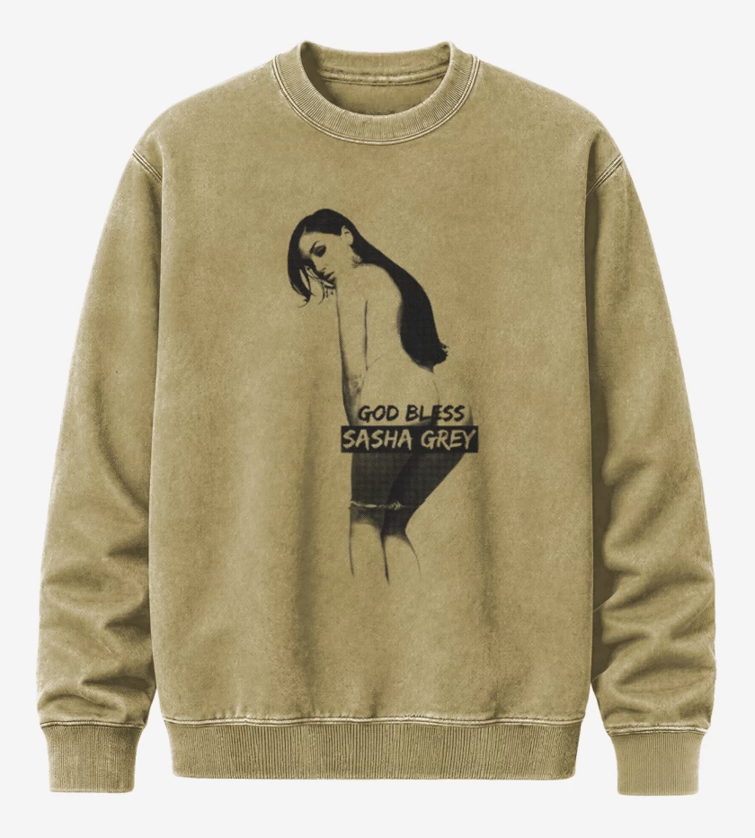 Poleron Polo Acid Wash Beige de God bless sasha grey 3