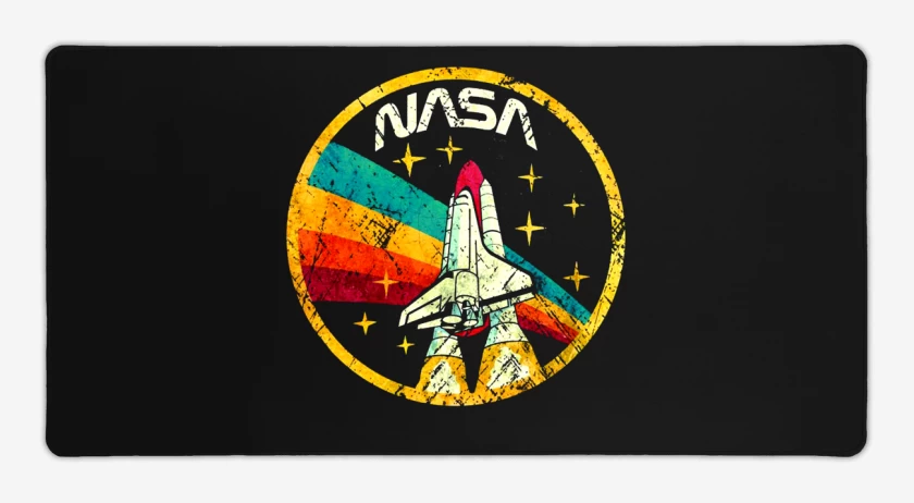 Mouse pad Gamer Negro de Nasa 2