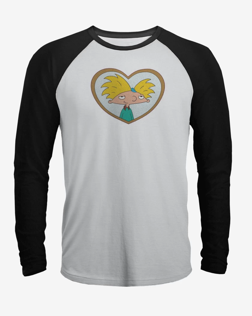 Polera Raglan Blanco / Negro de Arnold