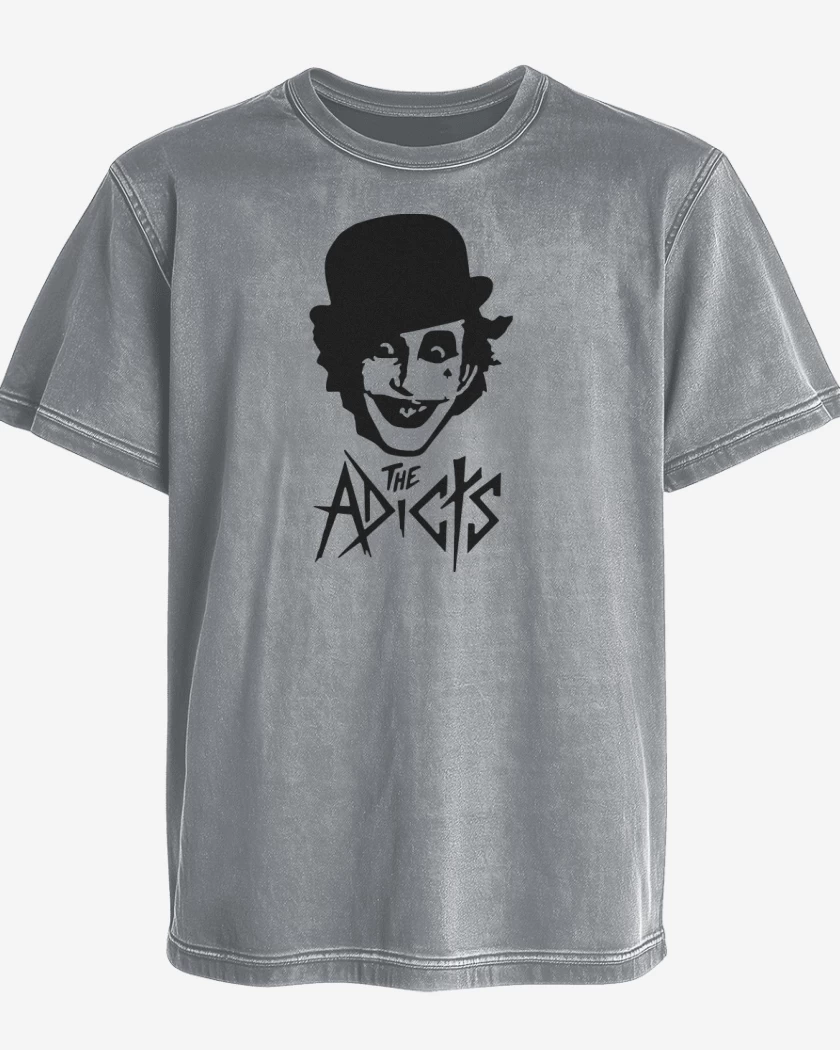Polera desgastada Gris Melange de The adicts