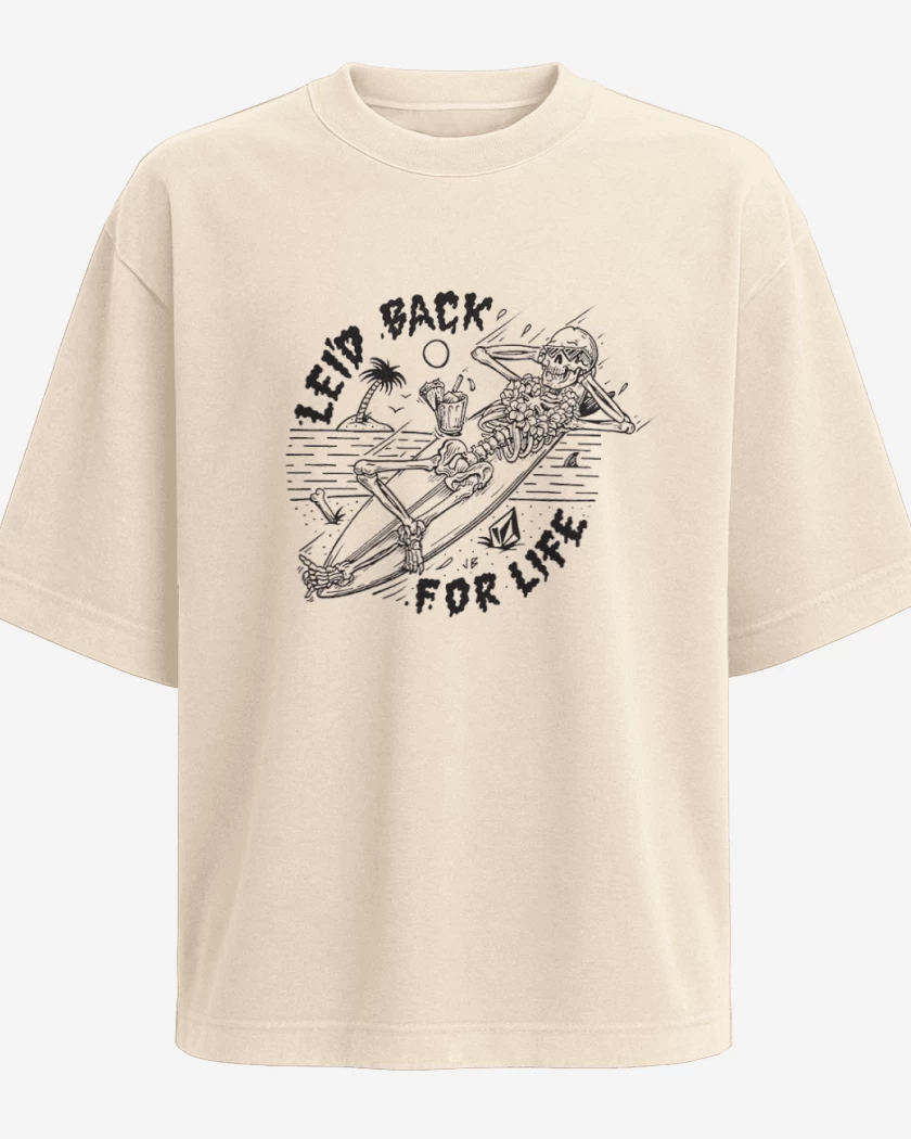 Polera Oversize leid back for life