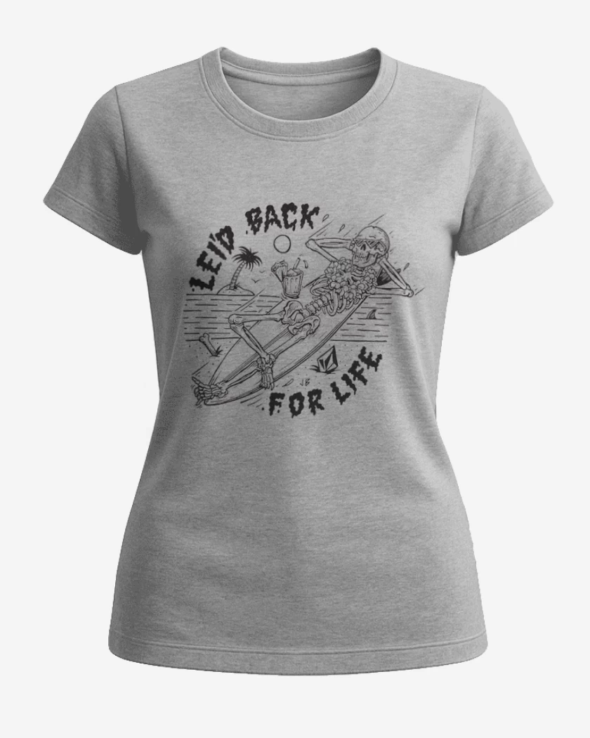 Polera de Mujer Gris Melange de leid back for life