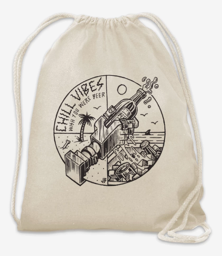 Mochila Blanco de wish you were beer