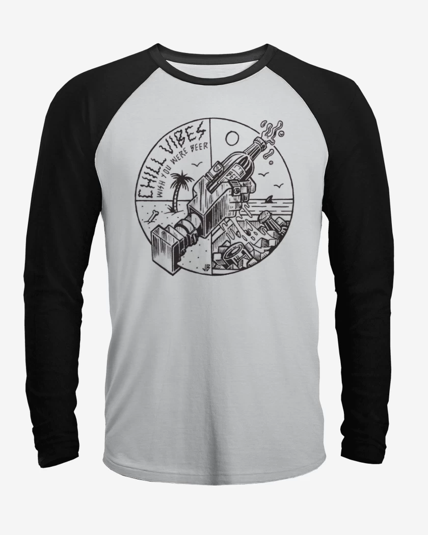 Polera Raglan wish you were beer