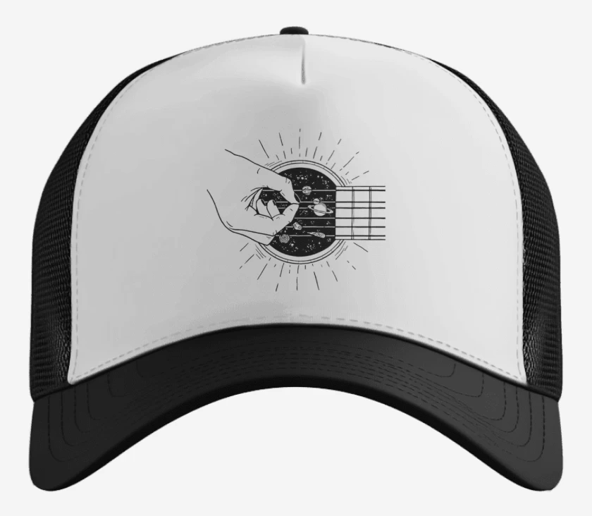 Gorro Blanco de guitarra 2