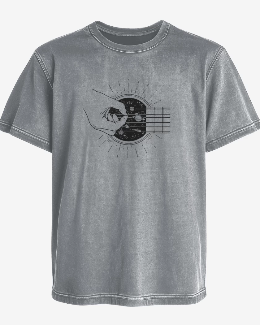 Polera desgastada guitarra 2