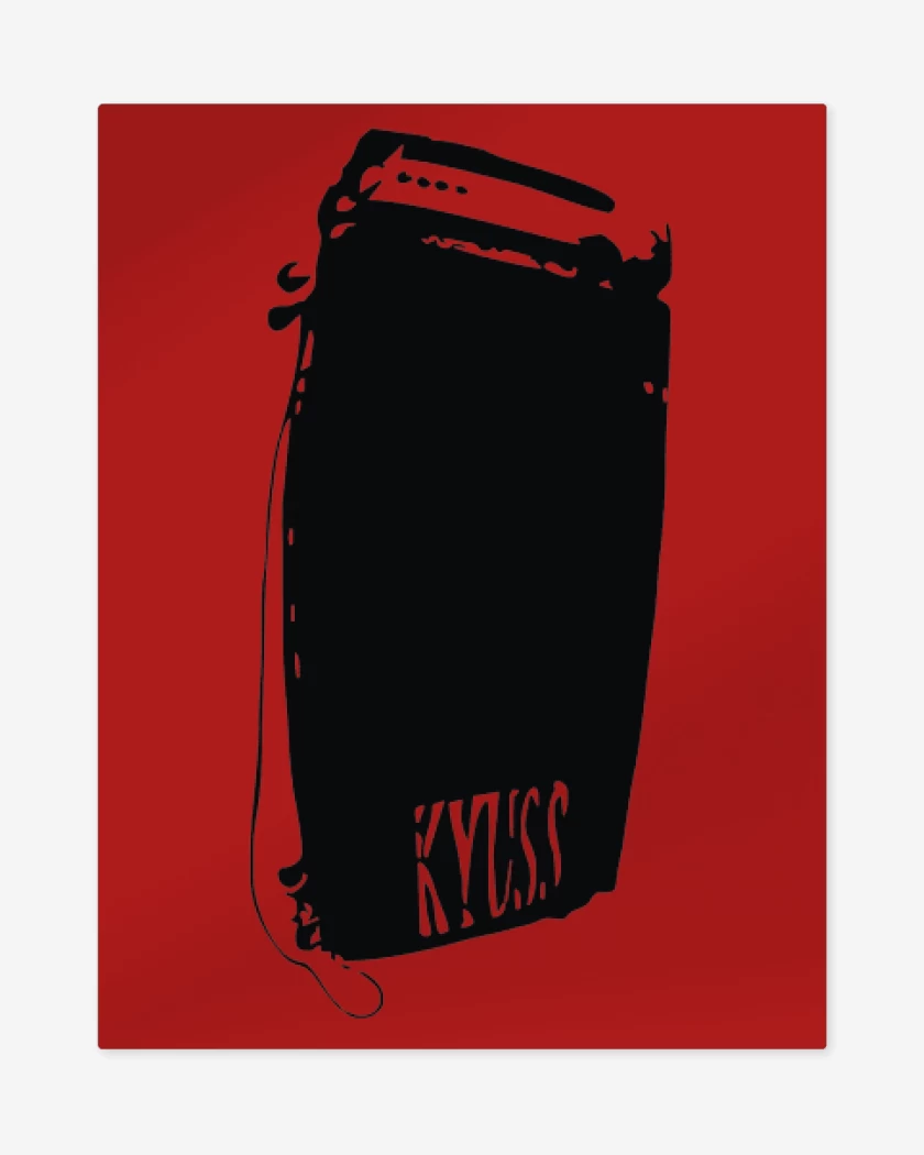 Print metalico Rojo de Kyuss 2