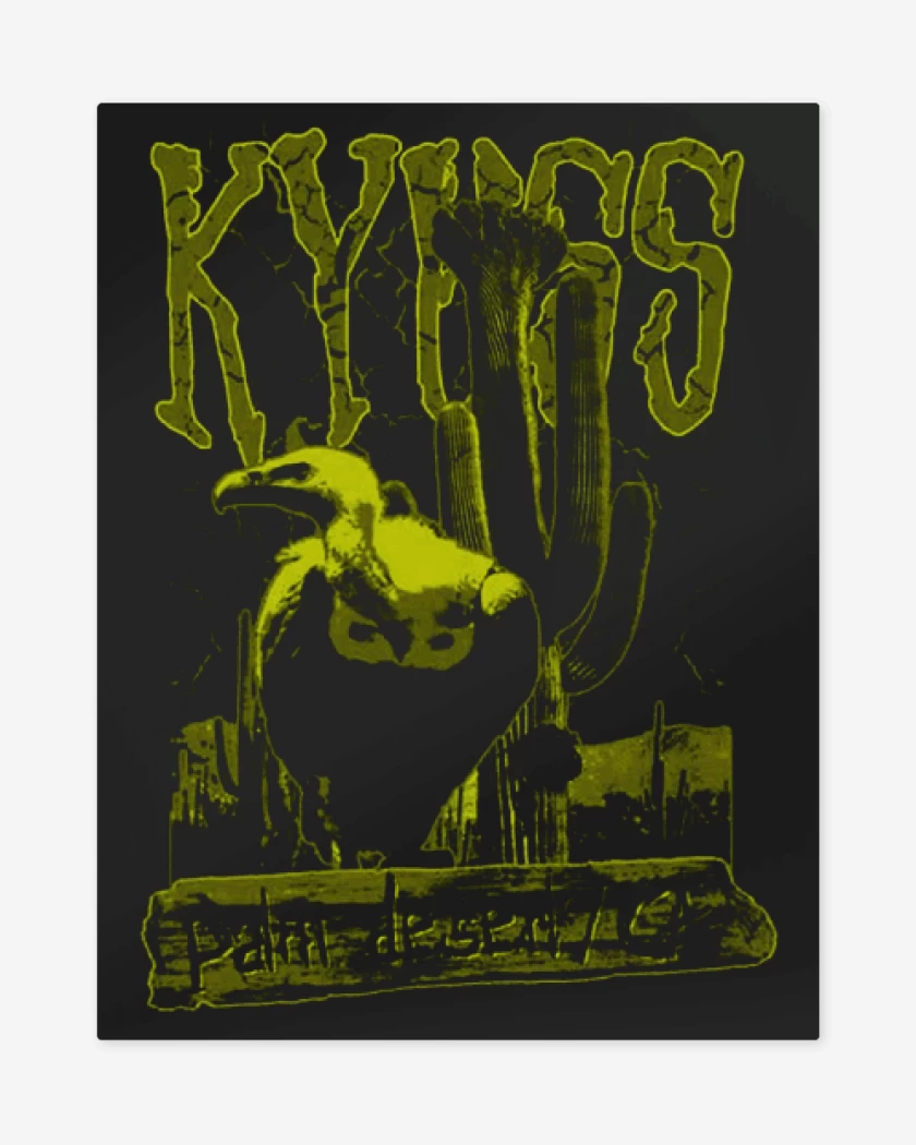 Print metalico Negro de Kyuss 3