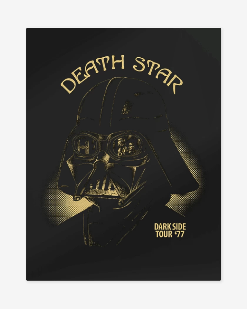 Print metalico Negro de Darth Sabbath