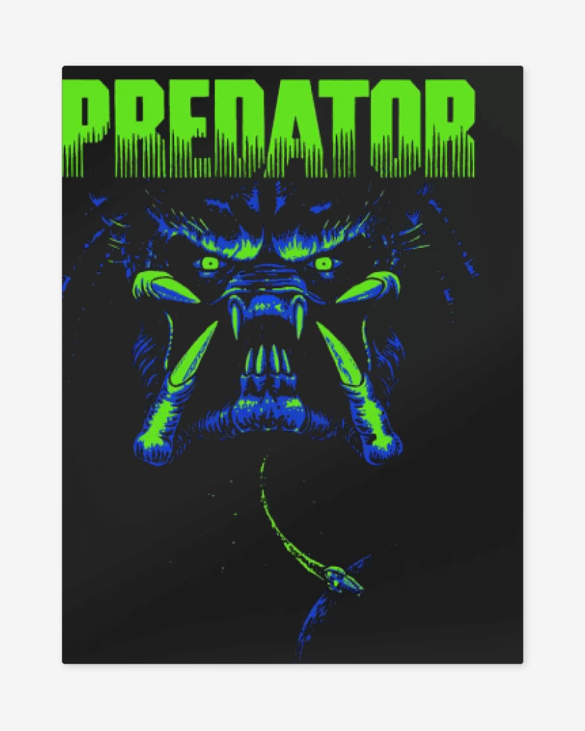 Print metalico Negro de Predator 4