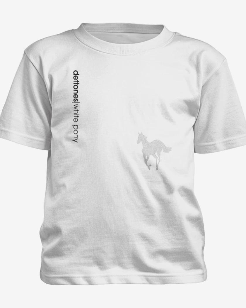 Polera de niño Blanco de Deftones white pony