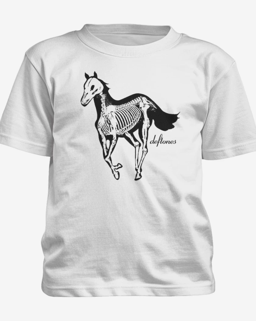 Polera de niño Blanco de Deftones pony