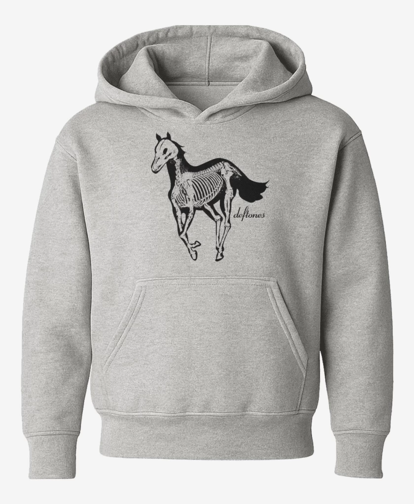 Poleron de niño Gris Melange de Deftones pony