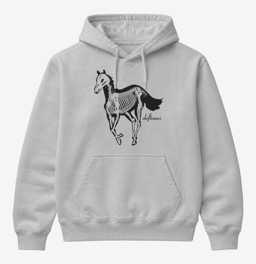 Poleron Canguro básico Gris Melange de Deftones pony
