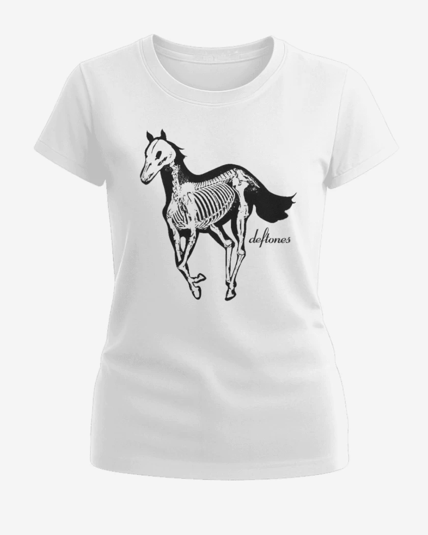 Polera de Mujer Blanco de Deftones pony