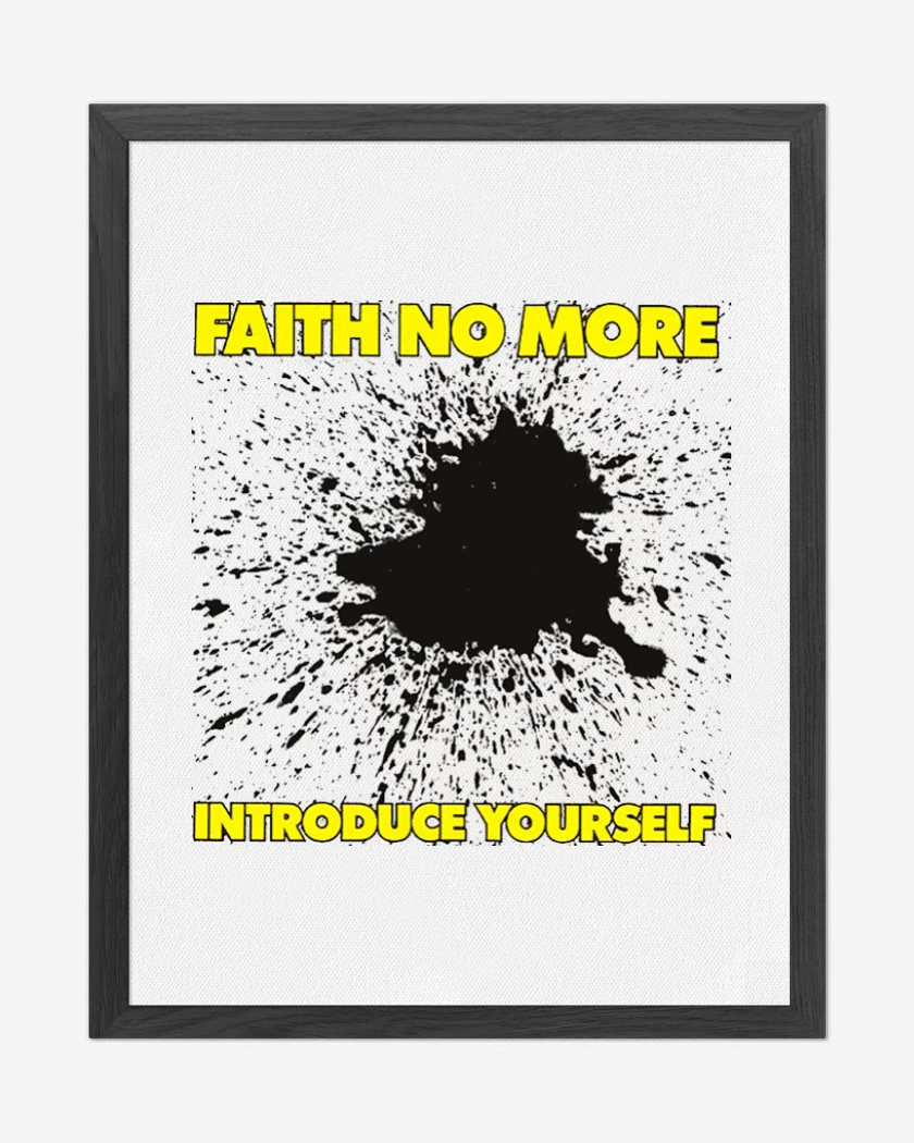 Cuadro decorativo Blanco de Faith no more introduce yourself