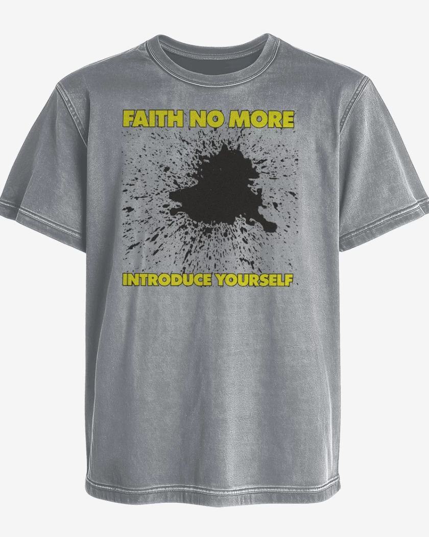 Polera desgastada Faith no more introduce yourself