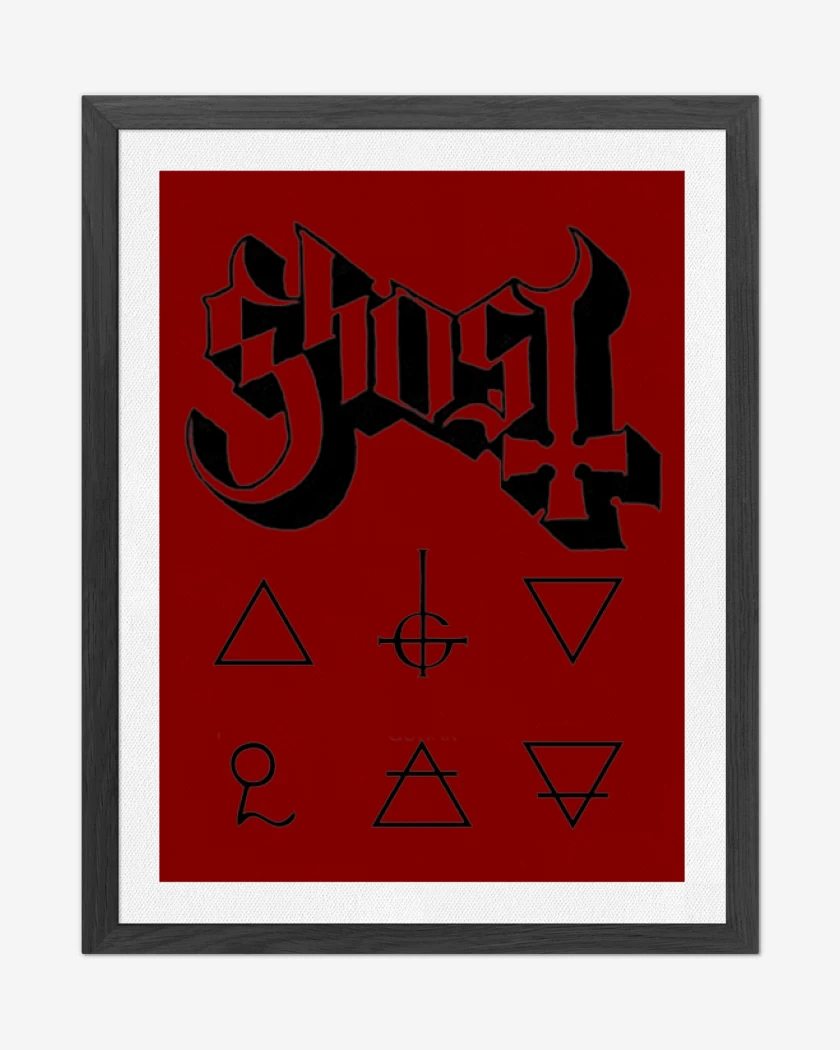 Cuadro decorativo Rojo de Ghost