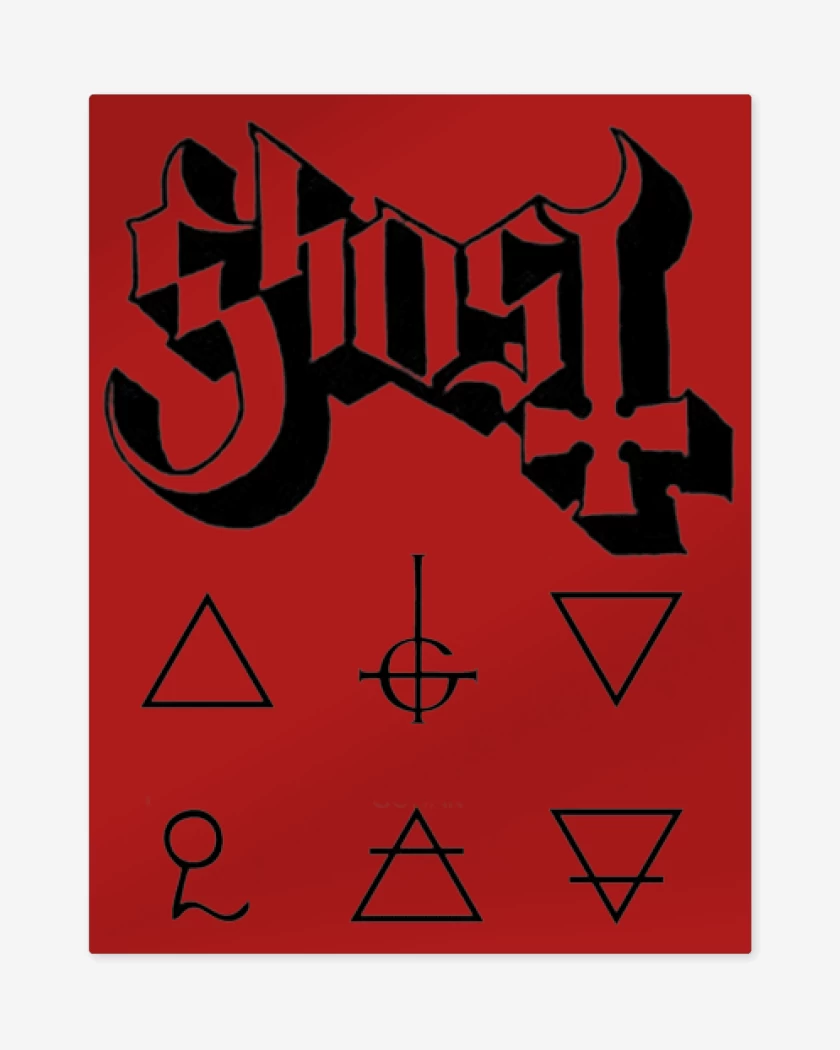 Print metalico Ghost