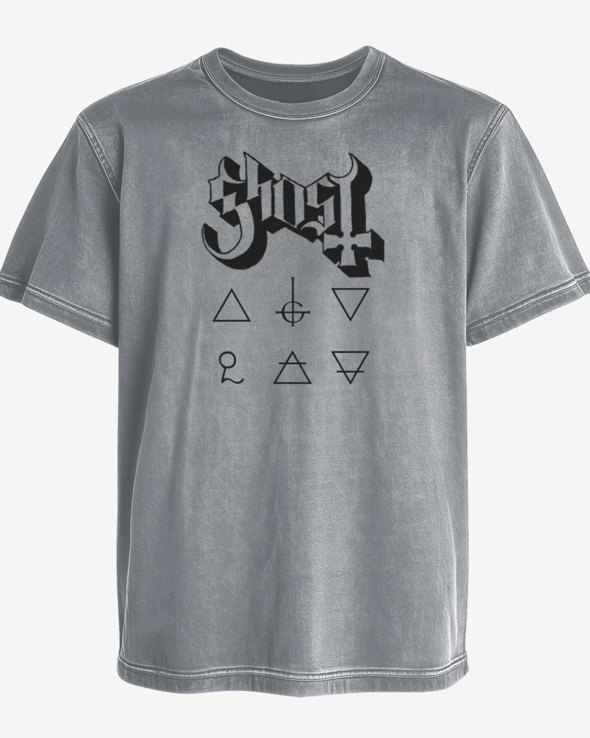 Polera desgastada Gris Melange de Ghost