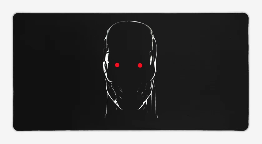 Mouse pad Gamer Negro de Terminator T800
