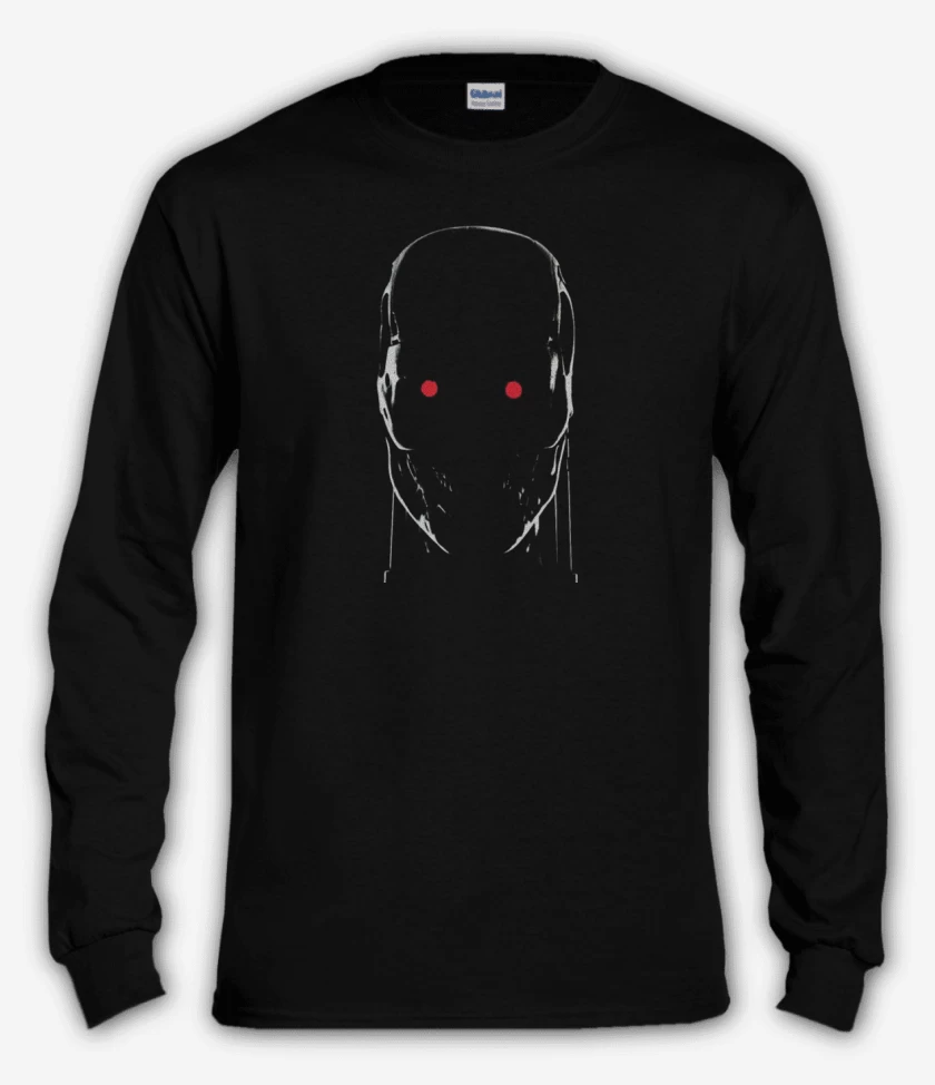 Polera manga larga Negro de Terminator T800