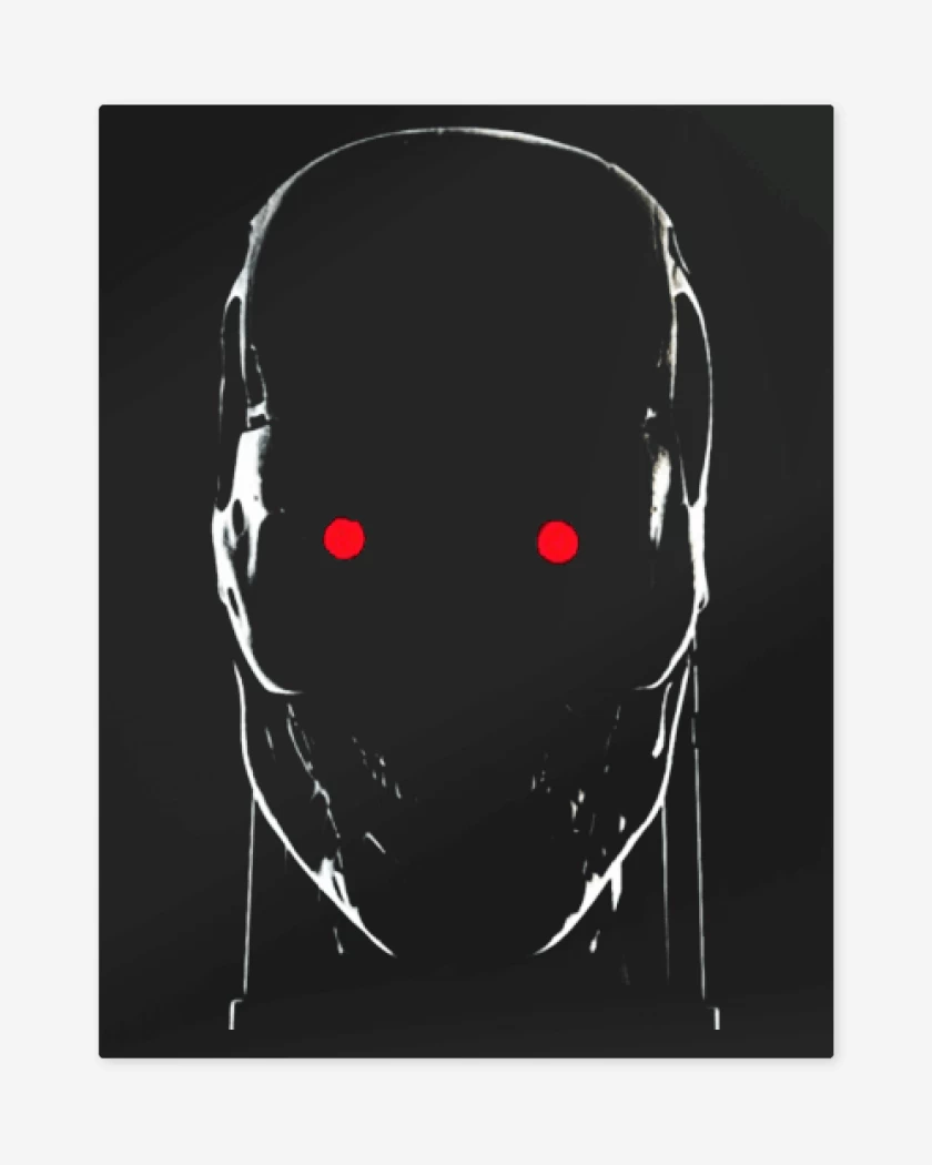 Print metalico Negro de Terminator T800