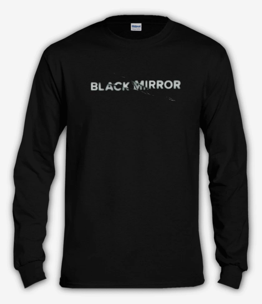 Polera manga larga Negro de Black mirror
