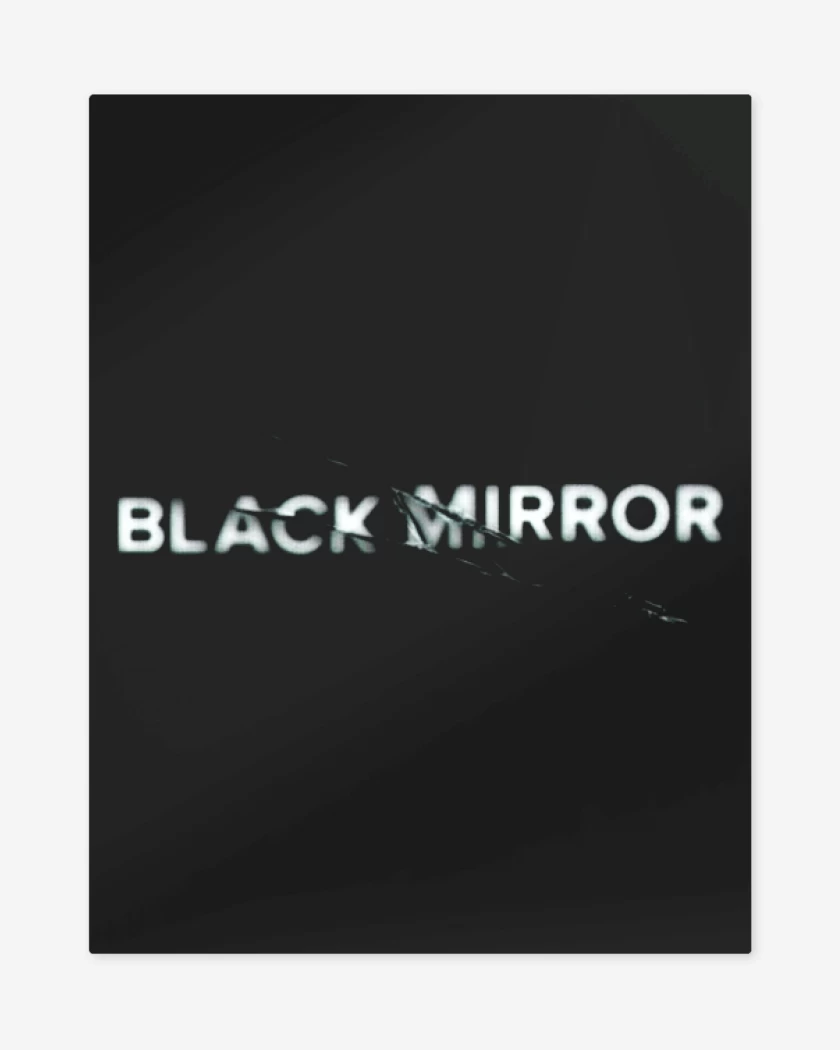 Print metalico Negro de Black mirror