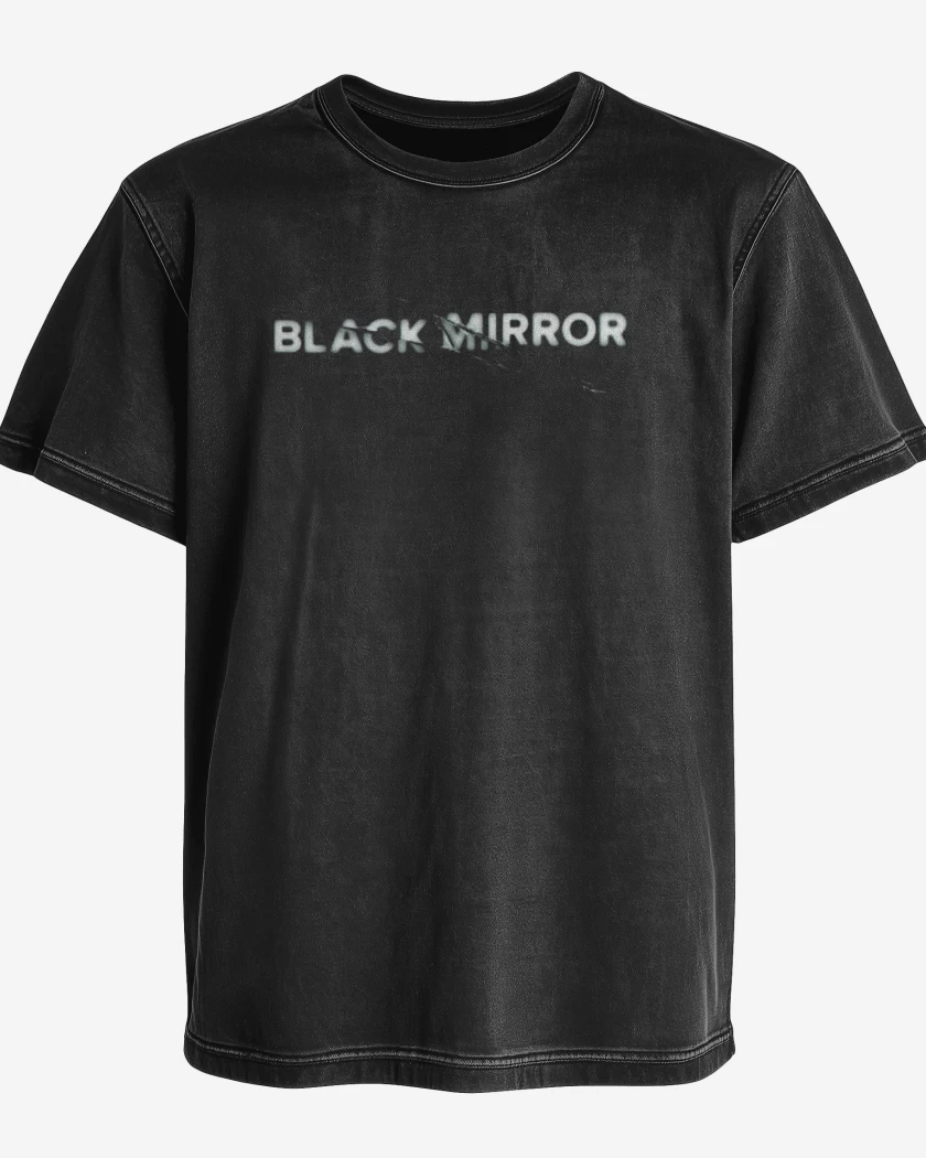 Polera desgastada Black mirror